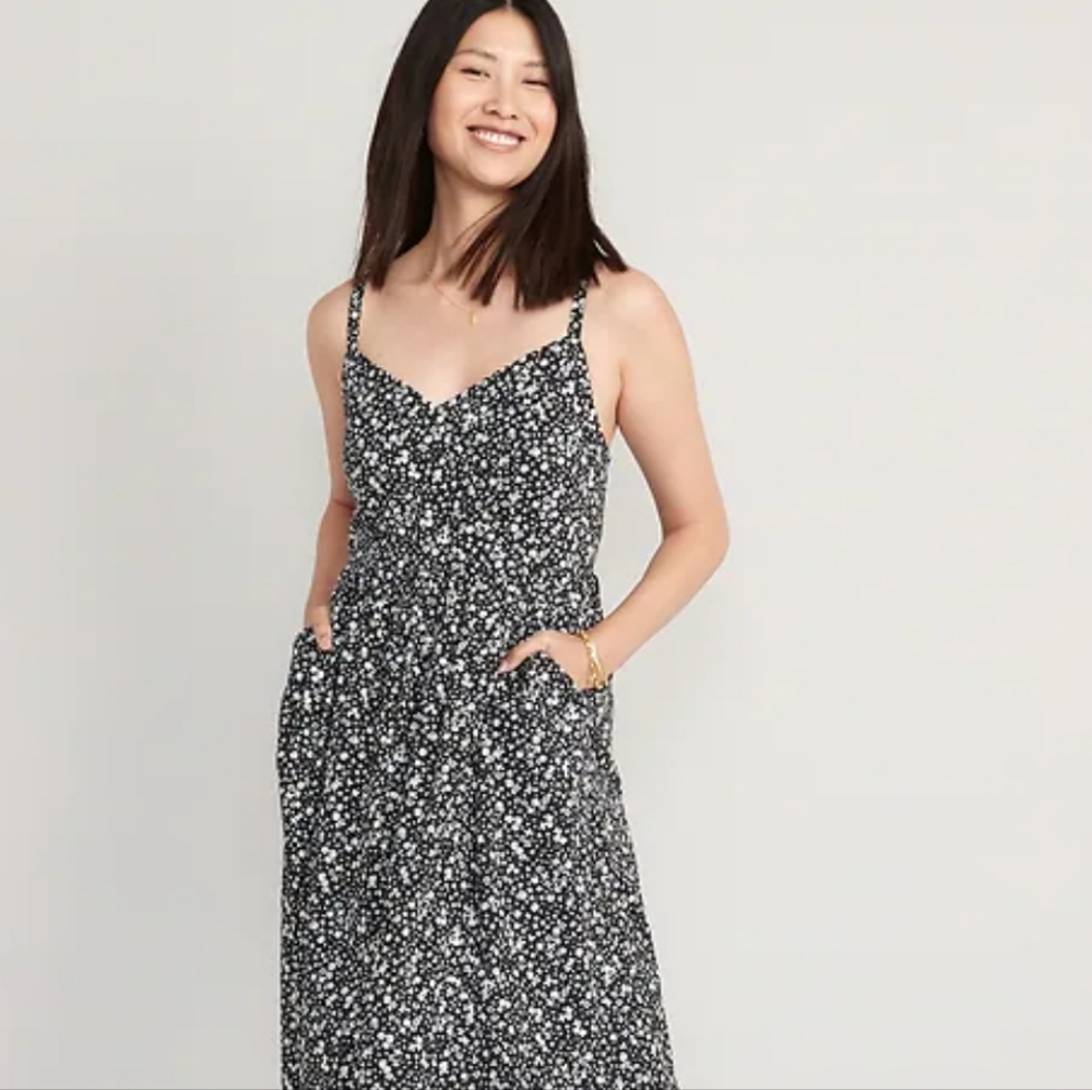 Old Navy Tall Small Maxi Dress With Pockets